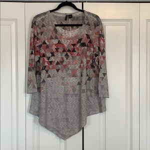 New Directions Gray 3/4 Sweater XL